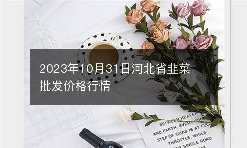 2023年10月31日河北省韭菜批发价格行情